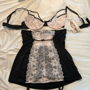 Brand New with Tags 2 Piece Vintage Lingerie Set